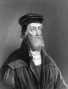 John Wycliffe, anglický náboženský reformátor 14. století, 1882 od Unbekannt