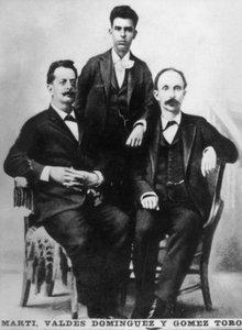 Jose Marti, Fermin Valdes Dominguez a Gomez Toro, Key West, Florida, USA, 1894 c1910 od Unbekannt