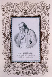 Joseph-Marie Jacquard, vynálezce žakárového stavu, c1850 od Unbekannt