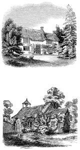 Rodiště Josepha Addisona v Milstonu poblíž Amesbury, Wiltshire od Unbekannt