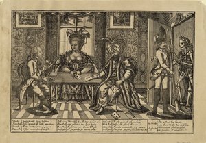 Josef II., Kateřina Veliká a sultán Abdul Hamid I. hrací karty, c. 1780 od Unbekannt