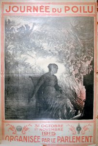 Chlupatý den, 31. října – 1. listopadu 1915, francouzský plakát první světové války, 1915 od Unbekannt