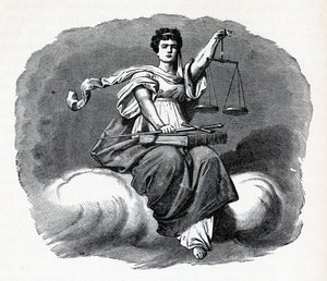 Spravedlnost, 1882 od Unbekannt