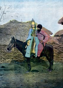 Kabardinský pár na cestě, c1890 od Unbekannt