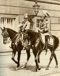 Kaiser Wilhelm II a King George V v Berlíně, Německo, 1911, 1935. od Unbekannt