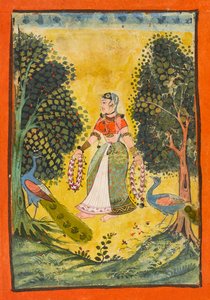 Kakubha Ragini, folio z Ragamala, ca. 1630. od Unbekannt