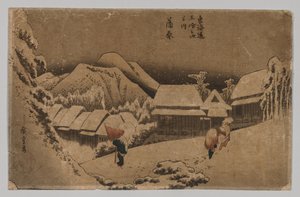 Kambara: Večerní sníh, 1797-1858. od Unbekannt
