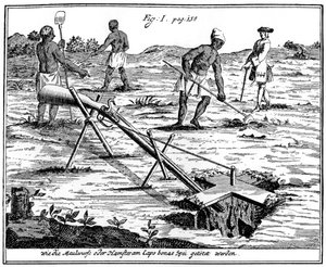 Khoikhoisové chytání krtků, Jižní Afrika, 18. století 1931 od Unbekannt
