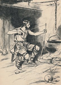 King Alfred Forgets The Cakes, c1907 od Unbekannt