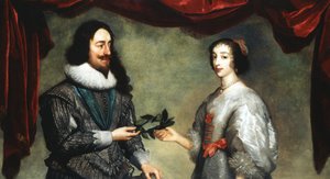 Král Karel I. 1600-1649 a královna Henrietta Maria 1609-1669 od Unbekannt
