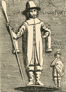 King Charles Porter a trpaslík, c1872. od Unbekannt