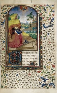 Král David v modlitební knize hodin, 1450-1499 od Unbekannt