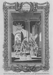 King Edgars první rozhovor s královnou Elfridou, c1787 od Unbekannt