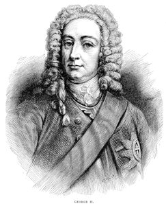 Král Jiří II. 1683-1760 král Velké Británie a Irska a hannoverský kurfiřt od roku 1727 od Unbekannt