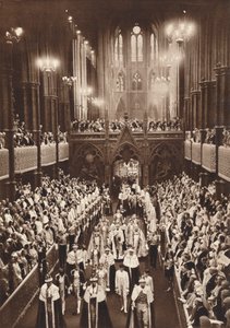 Korunovační průvod krále Jiřího VI., Westminsterské opatství, 1937 od Unbekannt