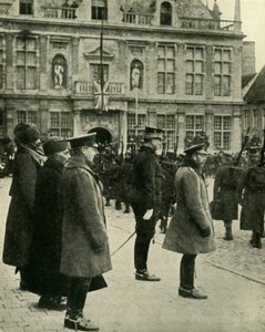 King George V at Furnes, Belgie, první světová válka, 4. prosince 1914, 1920. od Unbekannt
