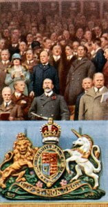 Král Jiří V. na finále poháru, Wembley, 23. dubna 1927, c1935 od Unbekannt