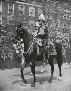 Král Jiří V. na pohřbu svého otce krále Edwarda VII., Londýn, 20. května 1910. od Unbekannt