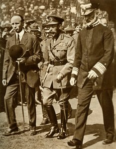 King George V navštěvuje baseballový zápas na Stamford Bridge, Londýn, 1935. od Unbekannt