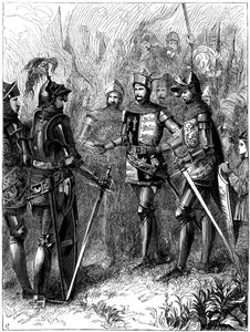 Král Jindřich V. 1387-1422 a Sire de Helly v Agincourt, 1415 od Unbekannt