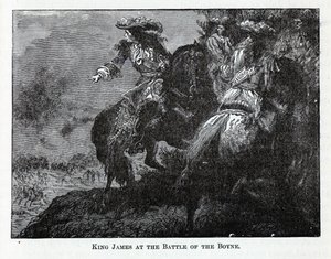 Král Jakub v bitvě u Boyne, 1882 od Unbekannt