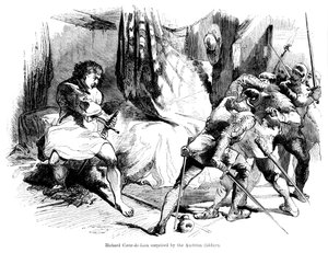 Král Richard I. 1157-1199 překvapen rakouskými vojáky od Unbekannt