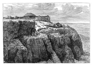 Dům krále Theodora v Magdale, Etiopie, c1868 konec 19. století od Unbekannt