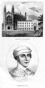 Kings College, Cambridge, a Henry VI, 1801 od Unbekannt