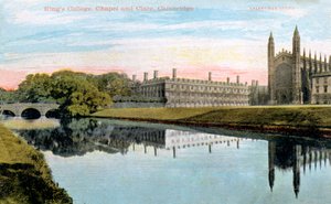 Kings College, Kings College Chapel a Clare College, Cambridge, počátek 20. století od Unbekannt