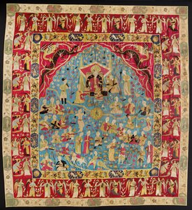 Čalounění - tzv Perský gobelín (safavid aplikovaný na tapisérii) od Unbekannt
