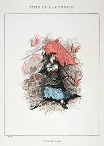 Barikáda, Pařížská komuna, 1871 od Unbekannt