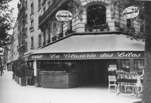 La Closerie des Lilas, Montparnasse. od Unbekannt