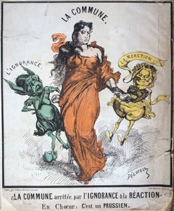 Komuna zatčena nevědomostí a reakcí, 1871 od Unbekannt