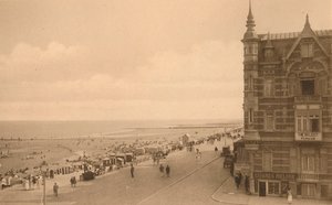 La Digue et la Plage, Promenáda a pláž, c1900. od Unbekannt