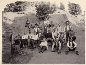 Posádka dolu La Grange, Kalifornie, 1900. od Unbekannt