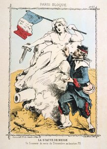 La Statue de Neige, 1870-1871 od Unbekannt