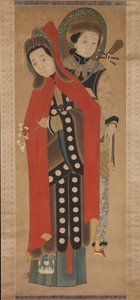 Lady and Attendant, 19. století. od Unbekannt