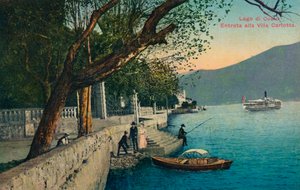 jezero Como. Vchod do vily Carlotta, c1888. od Unbekannt