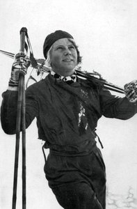 Laila Schou-Nilsen, norská lyžařka, zimní olympijské hry, Garmisch-Partenkirchen, Německo, 1936 od Unbekannt