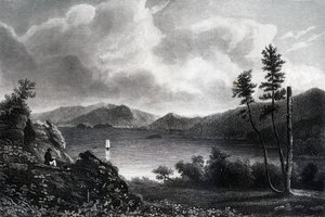 Lake George, New York, 1855 od Unbekannt