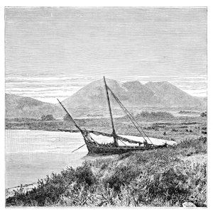 Jezero Van, záliv Tadwan a hora Nimrud, Turecko, 1895 od Unbekannt