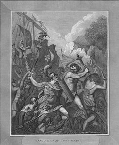 Přistání Julia Caesara, 1838 od Unbekannt