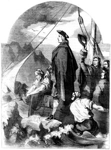 Přistání Chevalier de St George ve Skotsku, 1715, 19. století od Unbekannt