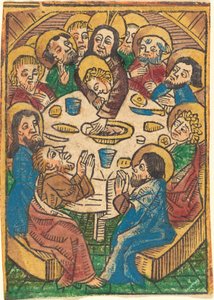 Poslední večeře, c. 1490. od Unbekannt