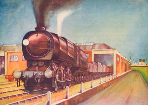 Nejnovější Austerity Freight Engine, S.R., v Southampton Docks, 1940 od Unbekannt