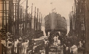 Uvedení H.M.S. Lev v srpnu 1910, c1910, 1935 od Unbekannt