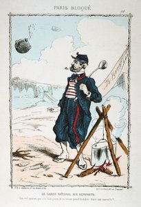 Le Garde Nationale aux Remparts, 1870-1871 od Unbekannt
