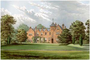 Lea, Lincolnshire, domov Baroneta Andersona, c1880 od Unbekannt