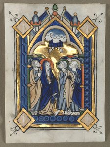 List vyříznutý ze žaltáře: The Ascension, c. 1260. od Unbekannt