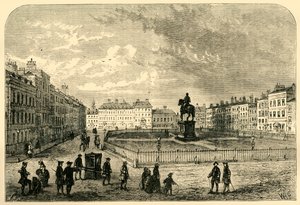 Leicester Square, asi 1750, 1881. od Unbekannt